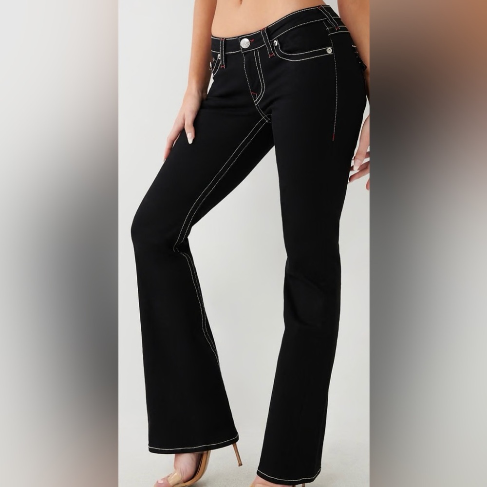 True Religion Joey Low Rise Flare Jean 🖤🤍♥️